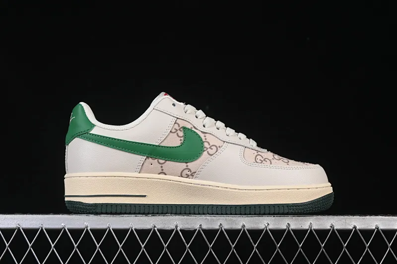 All categories Nk Air Force 1 Air Force series Nk Air Force 1 Low Air Force low-top Nike Air Force 1'07 Low Gucci joint gray-green hook Air Force 1 low-top casual sneakers AH8462-003